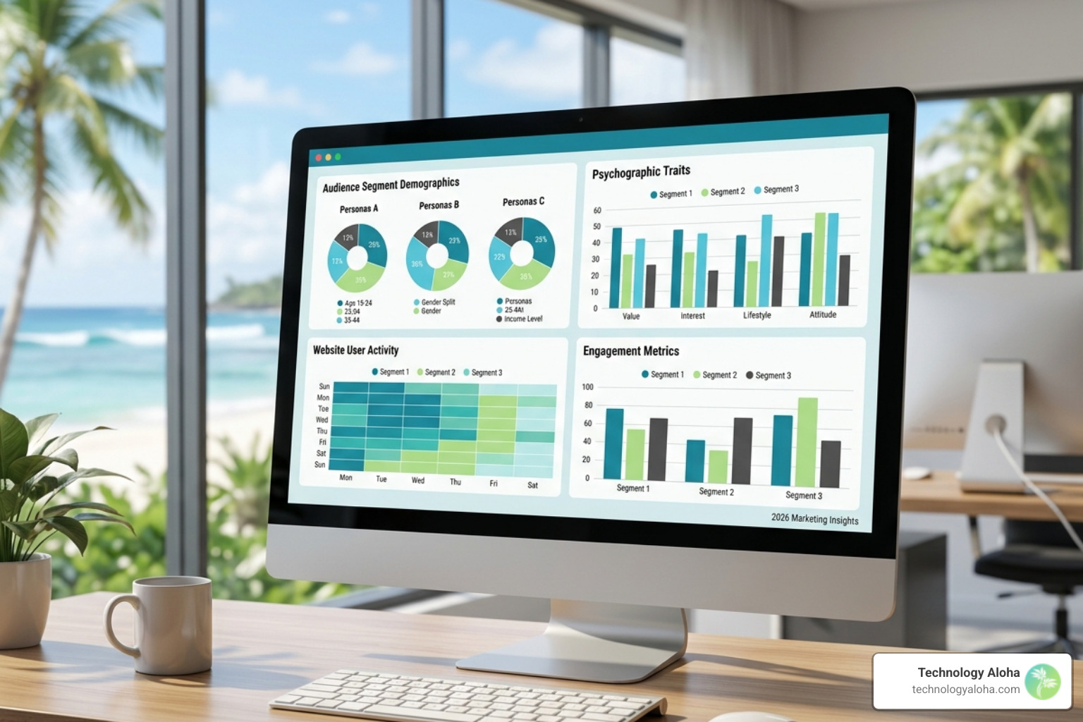 Digital persona dashboard layouts showing demographic and psychographic data visualization - marketing buyer persona Digital persona dashboard layouts showing demographic and psychographic data visualization - marketing buyer persona