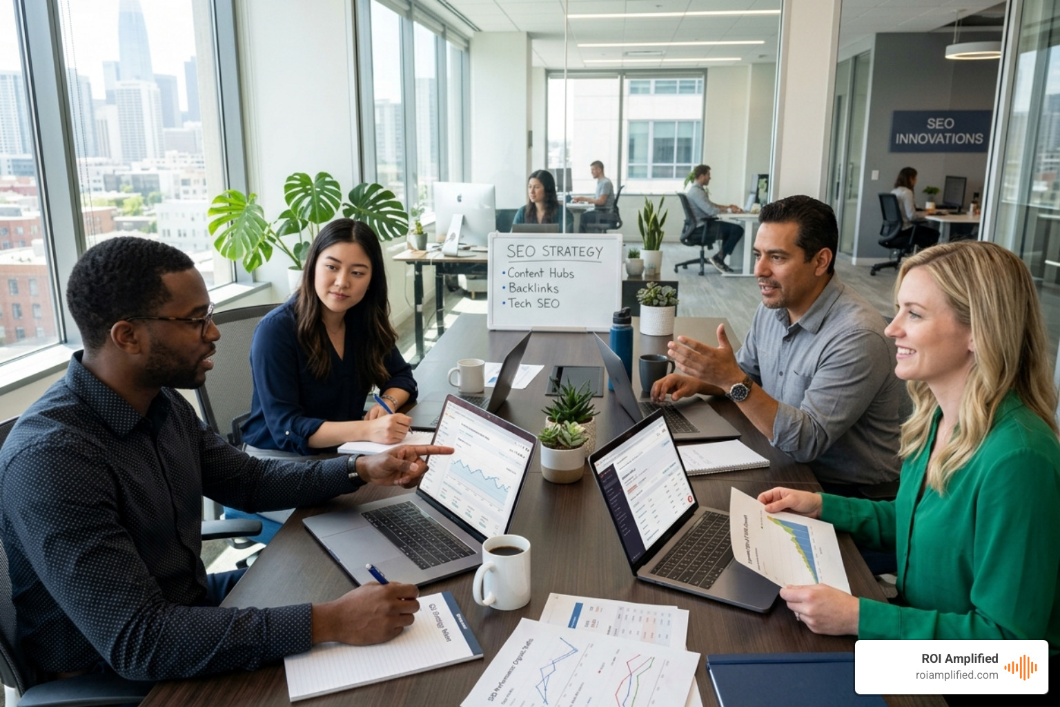 SEO strategy session with a team - search engine optimization consultant