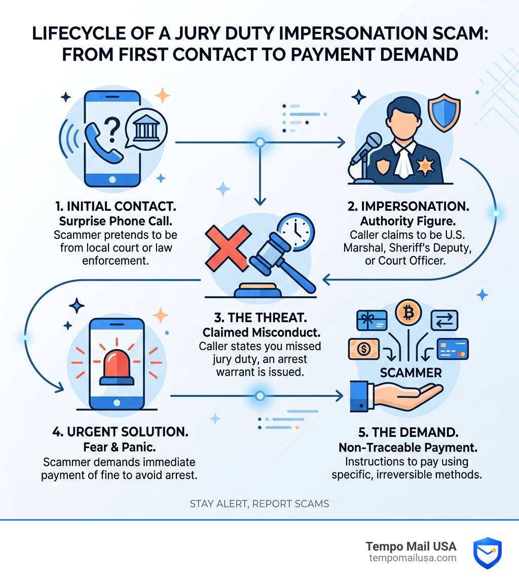 Jury Duty Scam Calls: Fake Court Threats & How to Stay Safe | TempoMailUSA