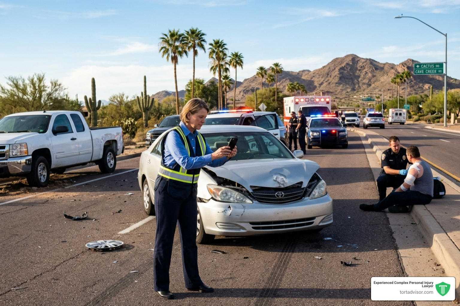 Documentation at the scene of a Phoenix car accident - car accident lawyer phoenix Documentation at the scene of a Phoenix car accident - car accident lawyer phoenix