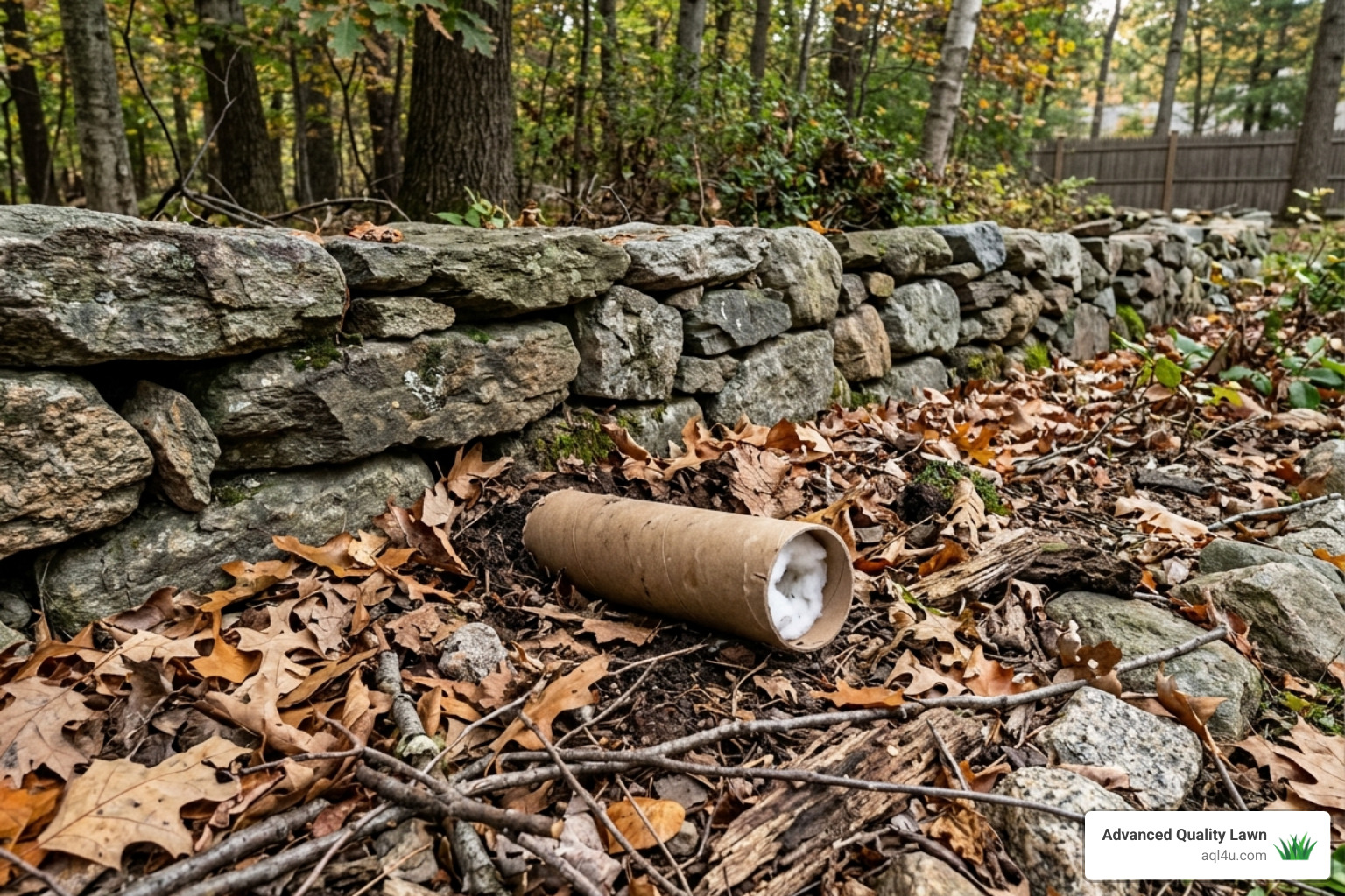 Placement of a tick tube near a stone wall where mice frequently nest - best way to kill ticks in yard