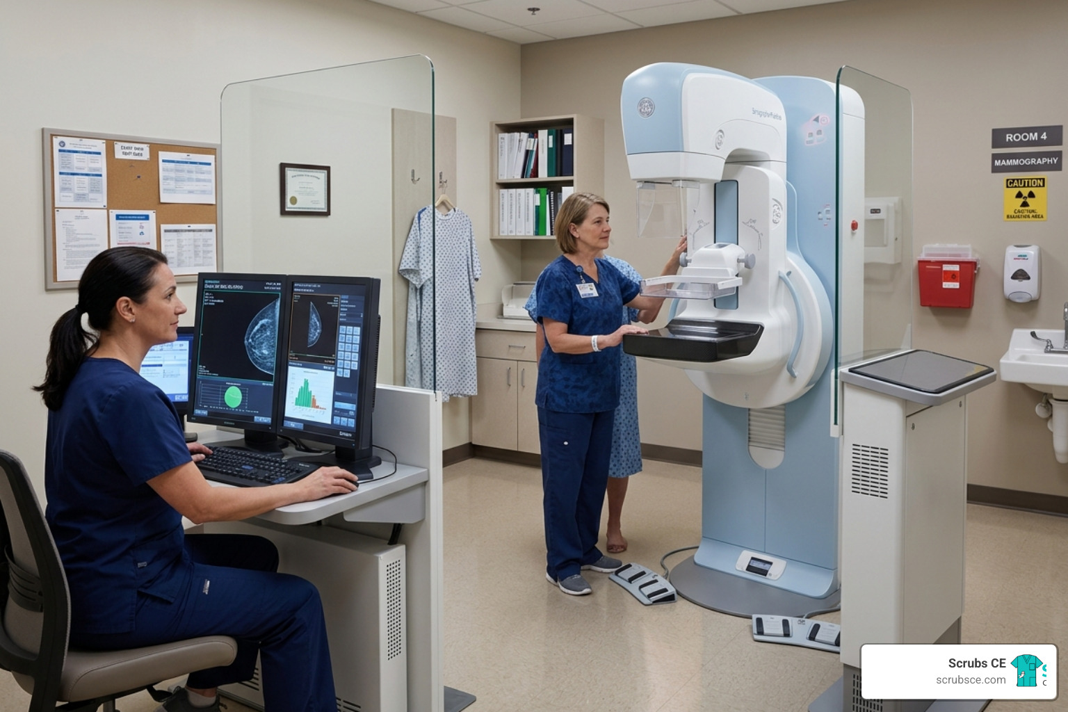 Radiology exam room with modern mammography equipment - does the mammography registry count for ce's for mqsa Radiology exam room with modern mammography equipment - does the mammography registry count for ce's for mqsa