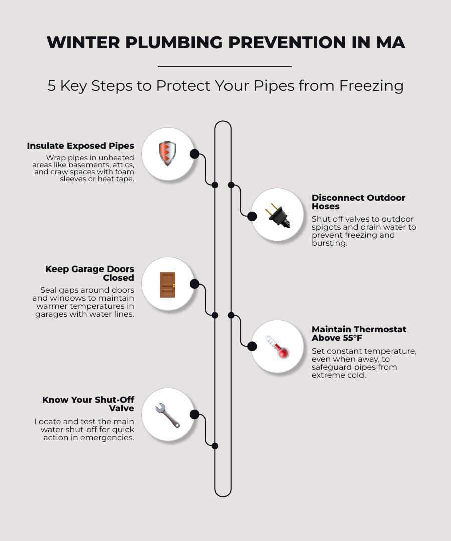 Common Massachusetts plumbing issues and winter prevention tips infographic - plumbing services massachusetts infographic Common Massachusetts plumbing issues and winter prevention tips infographic - plumbing services massachusetts infographic