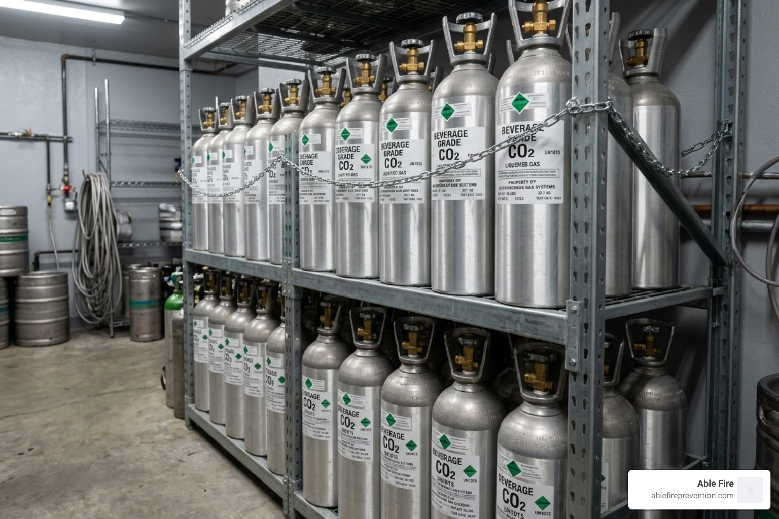 Beverage-grade CO2 cylinders for bar use - CO2 gas supplier