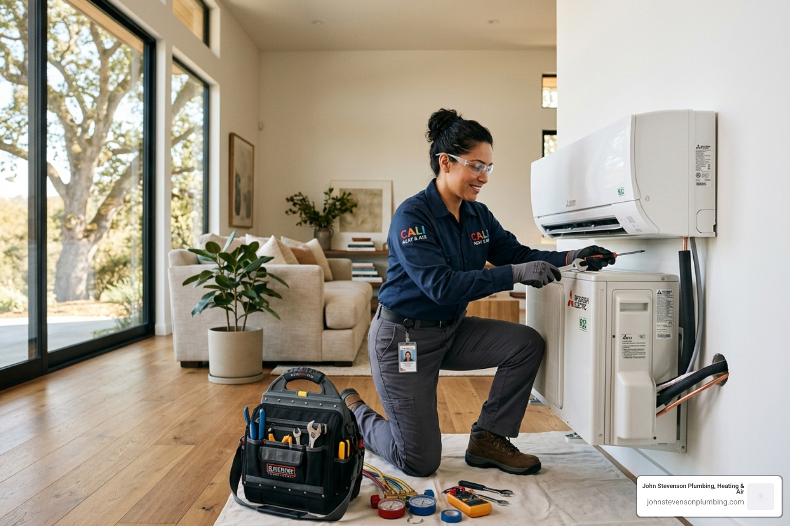 Professional HVAC installation in a modern California home - how to apply for energy rebates in california Professional HVAC installation in a modern California home - how to apply for energy rebates in california