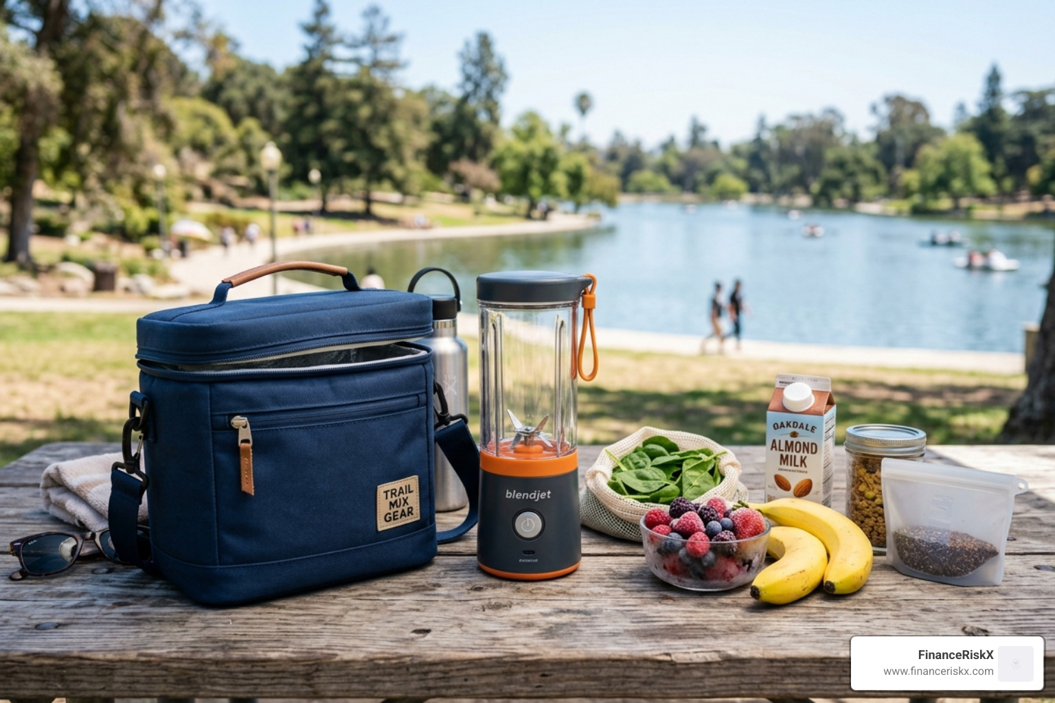 Portable blender and insulated cooler bag for travel - insulated smoothie portion tips