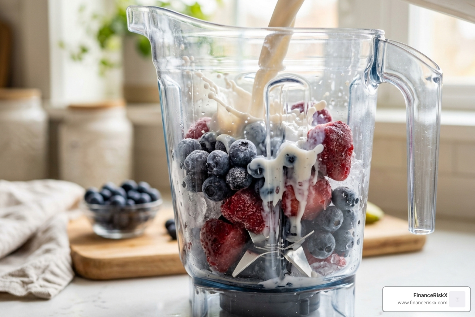 frozen fruit chunks and a splash of almond milk - how much milk to add to smoothie