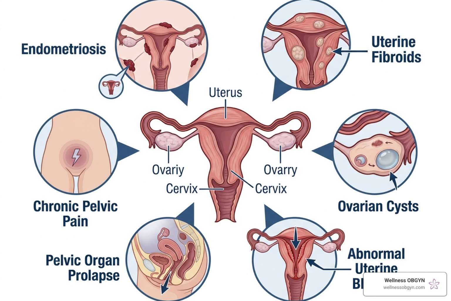 List of common conditions treated with minimally invasive surgery - minimally invasive women's surgery List of common conditions treated with minimally invasive surgery - minimally invasive women's surgery
