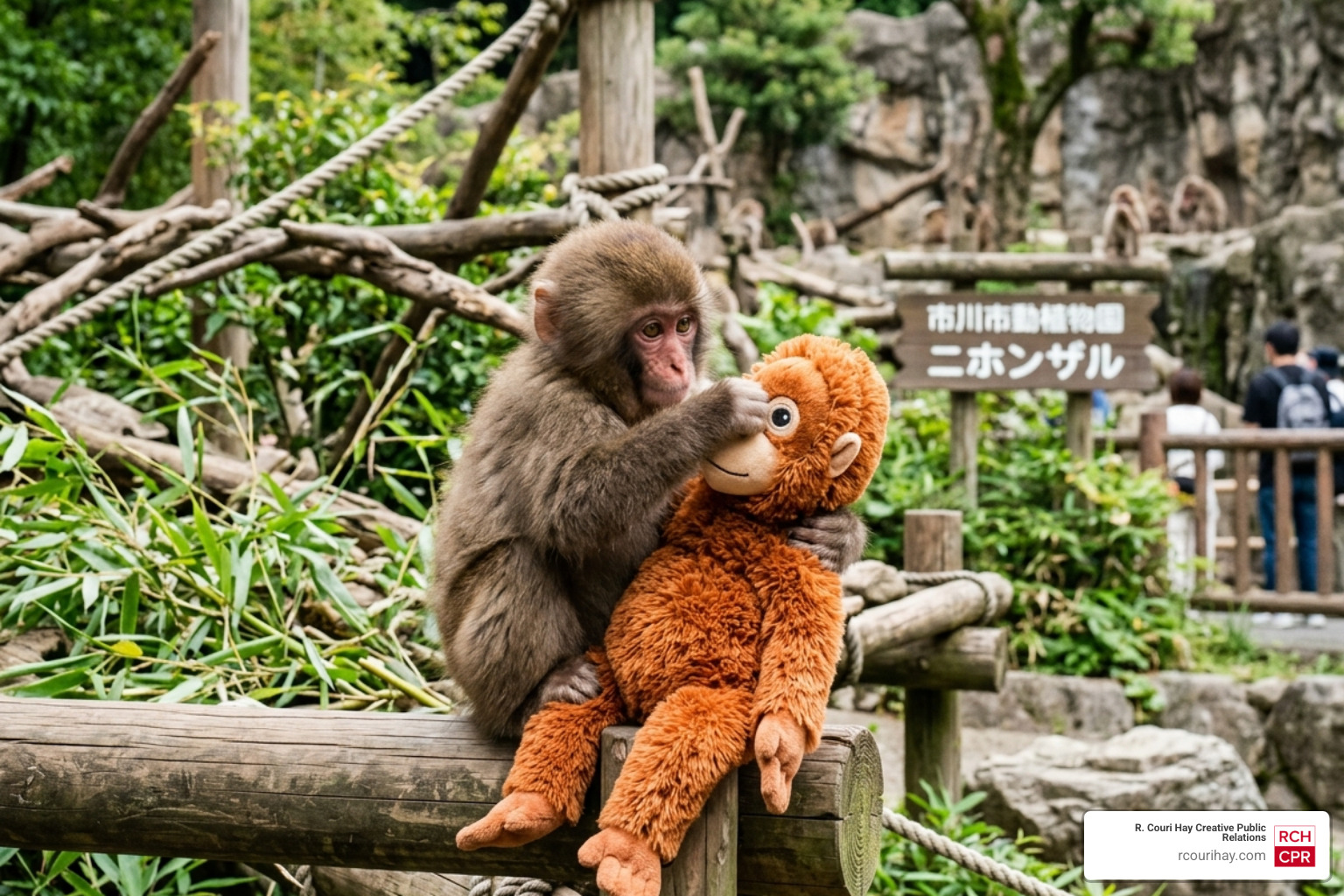punch monkey baby macaque IKEA plushie Ichikawa City Zoo - punch monkey