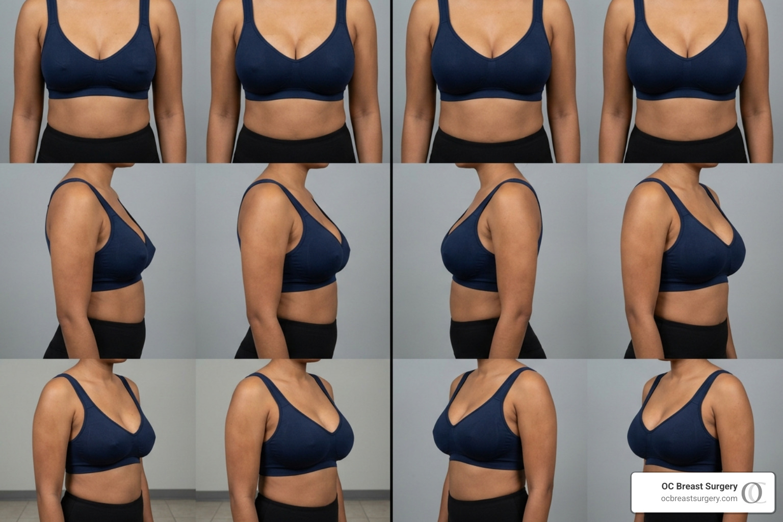 multiple angles of breast revision results showing front and side views - breast implant revision photos multiple angles of breast revision results showing front and side views - breast implant revision photos