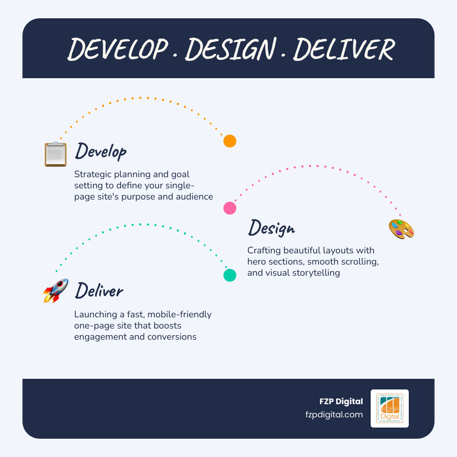 Infographic showing key benefits and elements of beautiful one-page websites including conversion rates, mobile design, and Infographic showing key benefits and elements of beautiful one-page websites including conversion rates, mobile design, and