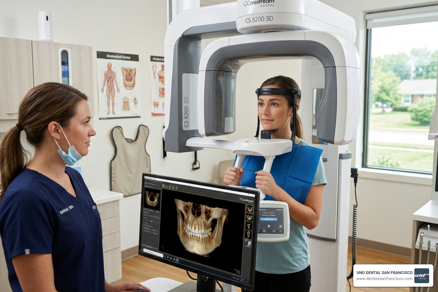 Modern 3D CBCT imaging technology for precise dental mapping - tooth extraction without pain Modern 3D CBCT imaging technology for precise dental mapping - tooth extraction without pain