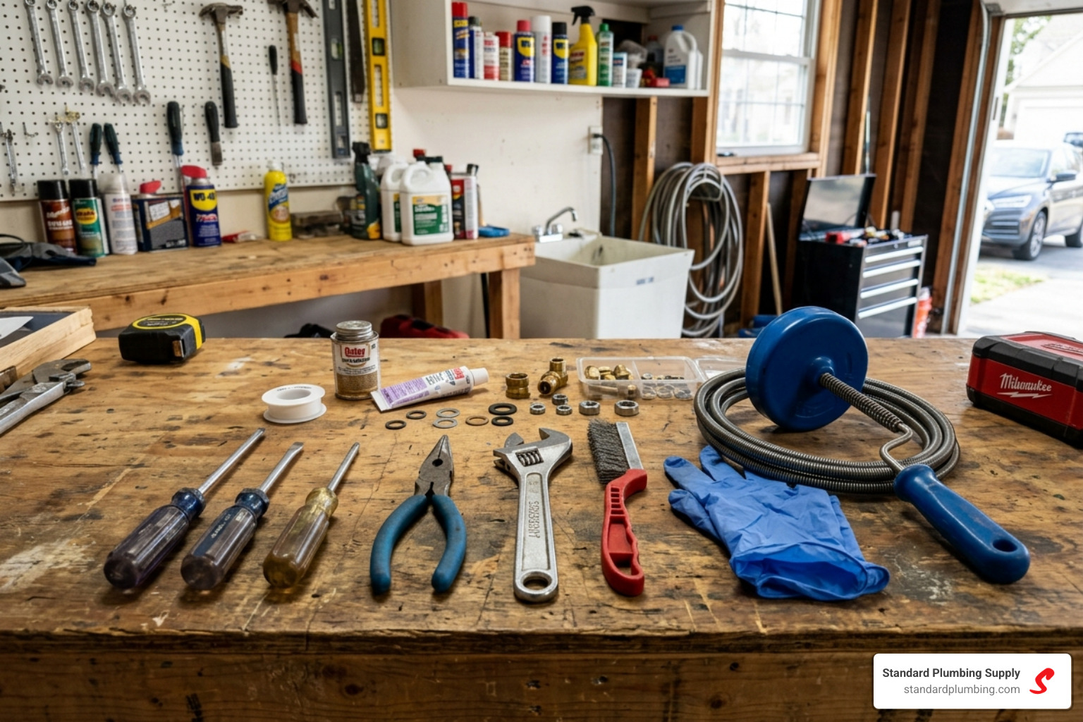 basic plumbing toolkit for bathroom repairs - fix shower drain stopper
