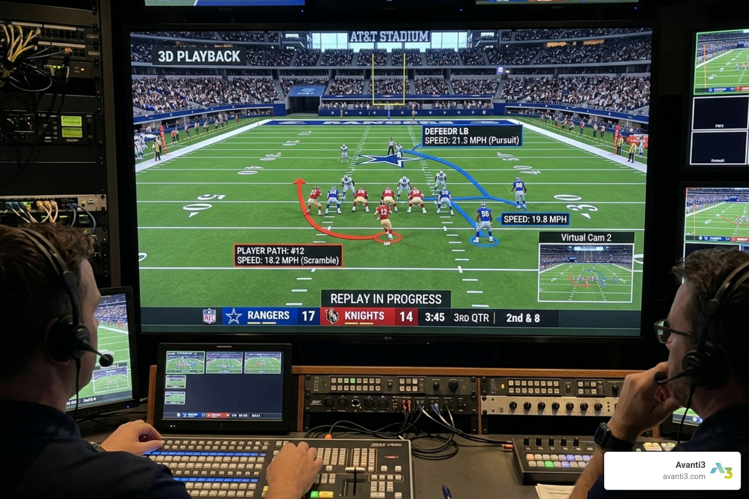 3D sports highlight visualization - ar enhanced game highlights