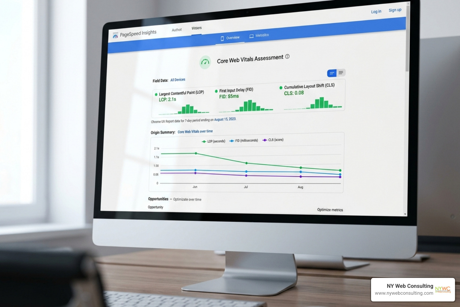 Core Web Vitals report showing LCP, FID, and CLS improvements - conversion rate optimization SEO Core Web Vitals report showing LCP, FID, and CLS improvements - conversion rate optimization SEO