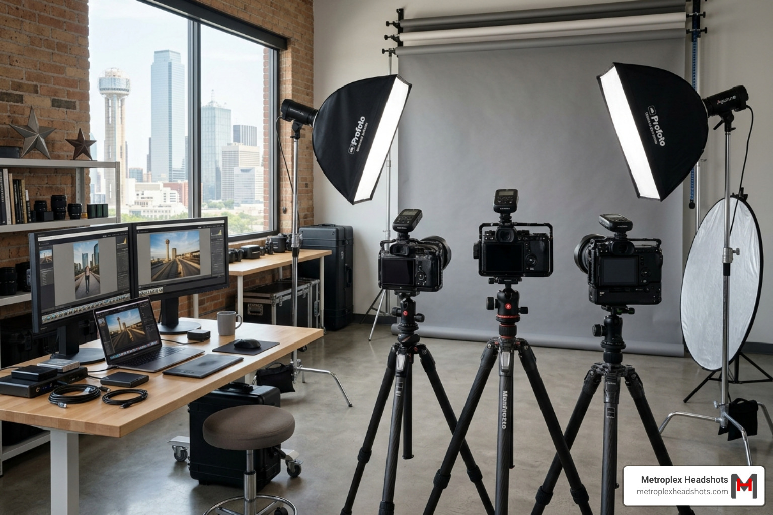 Professional photography studio setup in Dallas - Dallas professional photographer