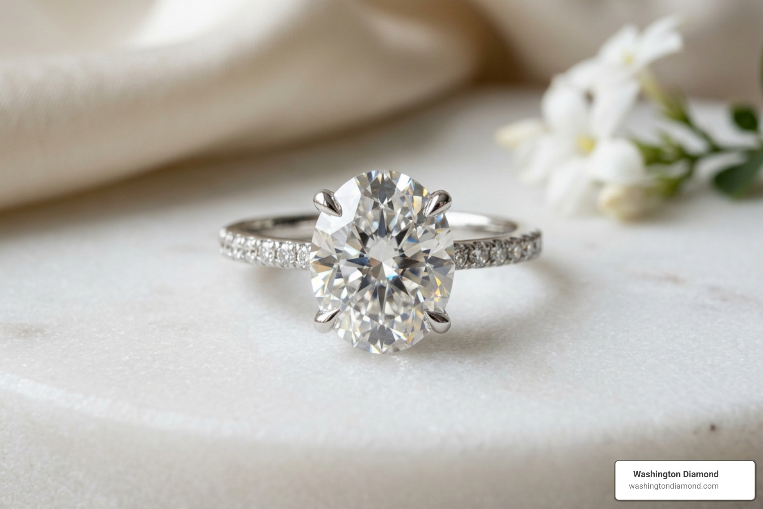 oval cut diamond engagement ring - Oval cut diamond