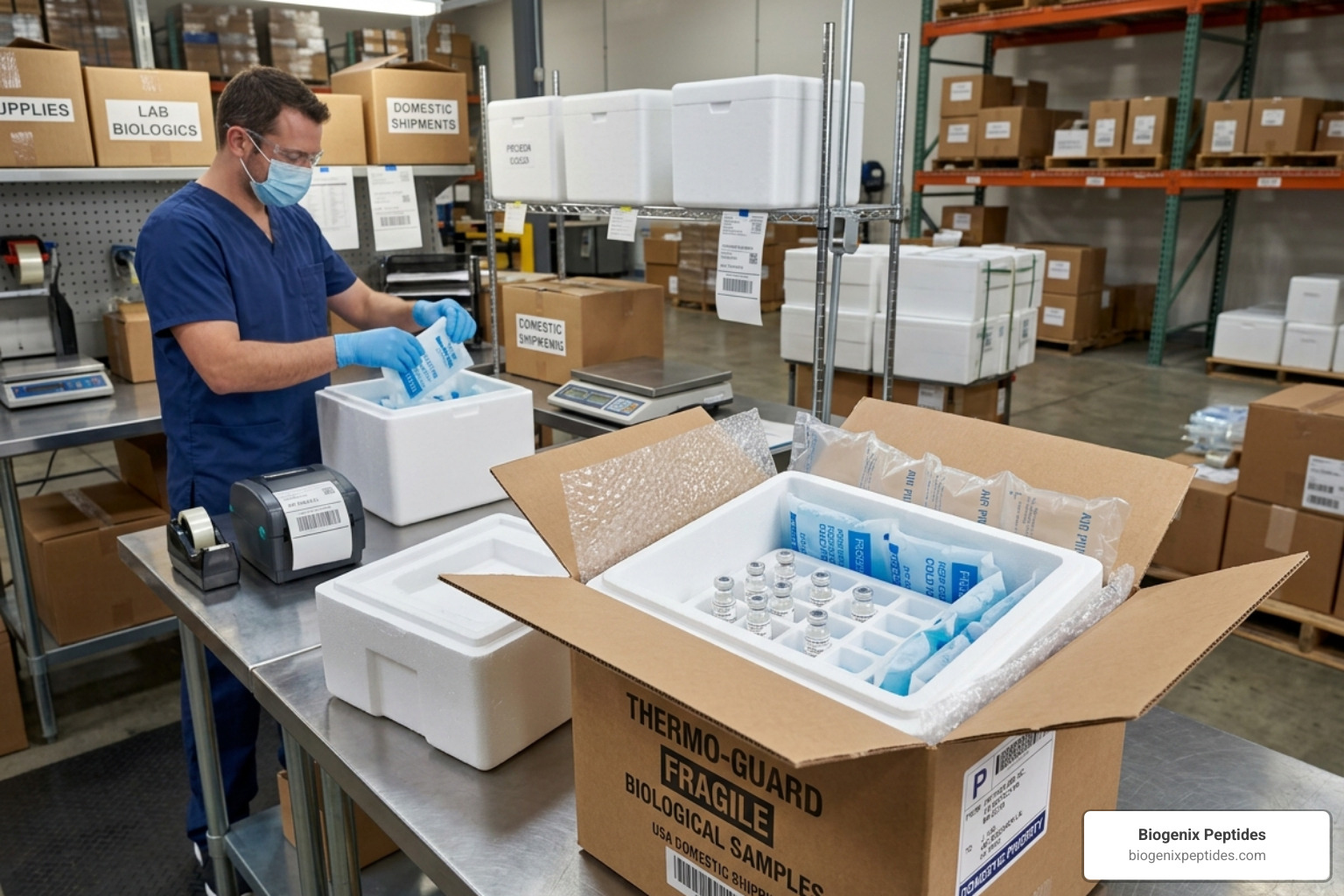 insulated thermal shipping containers for peptides - peptide shipping usa