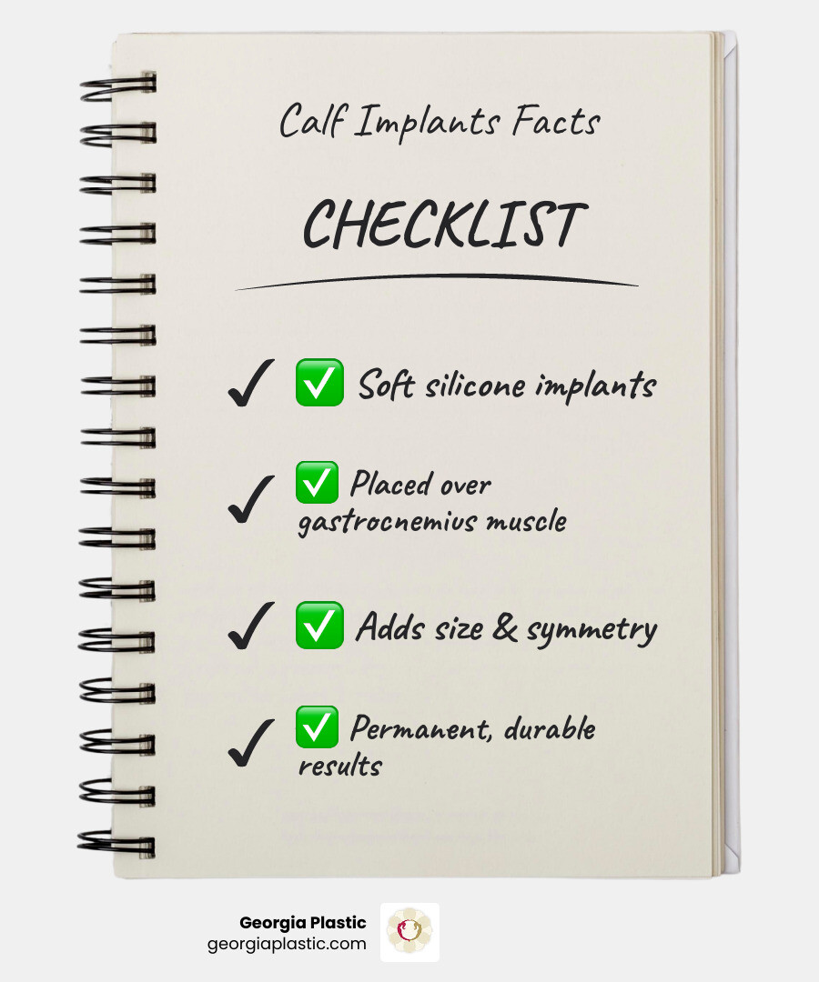Infographic showing calf augmentation overview: candidates, procedure steps, recovery timeline, and cost range - calf Infographic showing calf augmentation overview: candidates, procedure steps, recovery timeline, and cost range - calf