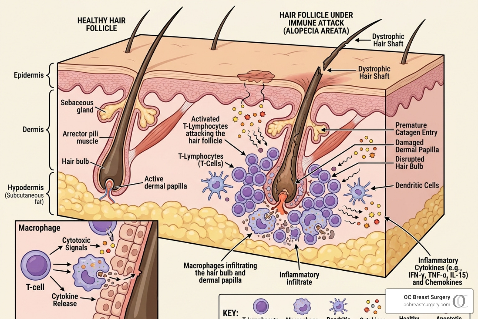 hair follicles and immune cells diagram - breast implant illness hair loss hair follicles and immune cells diagram - breast implant illness hair loss