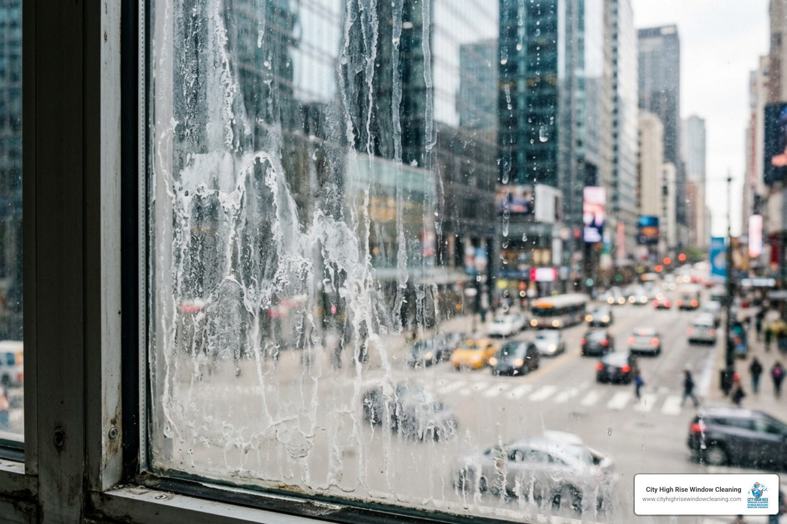 hard water stains on a commercial window - professional glass cleaning hard water stains on a commercial window - professional glass cleaning