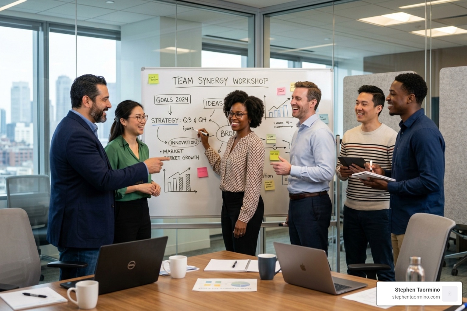 Diverse corporate team interactive workshop - Professional speaking services Diverse corporate team interactive workshop - Professional speaking services