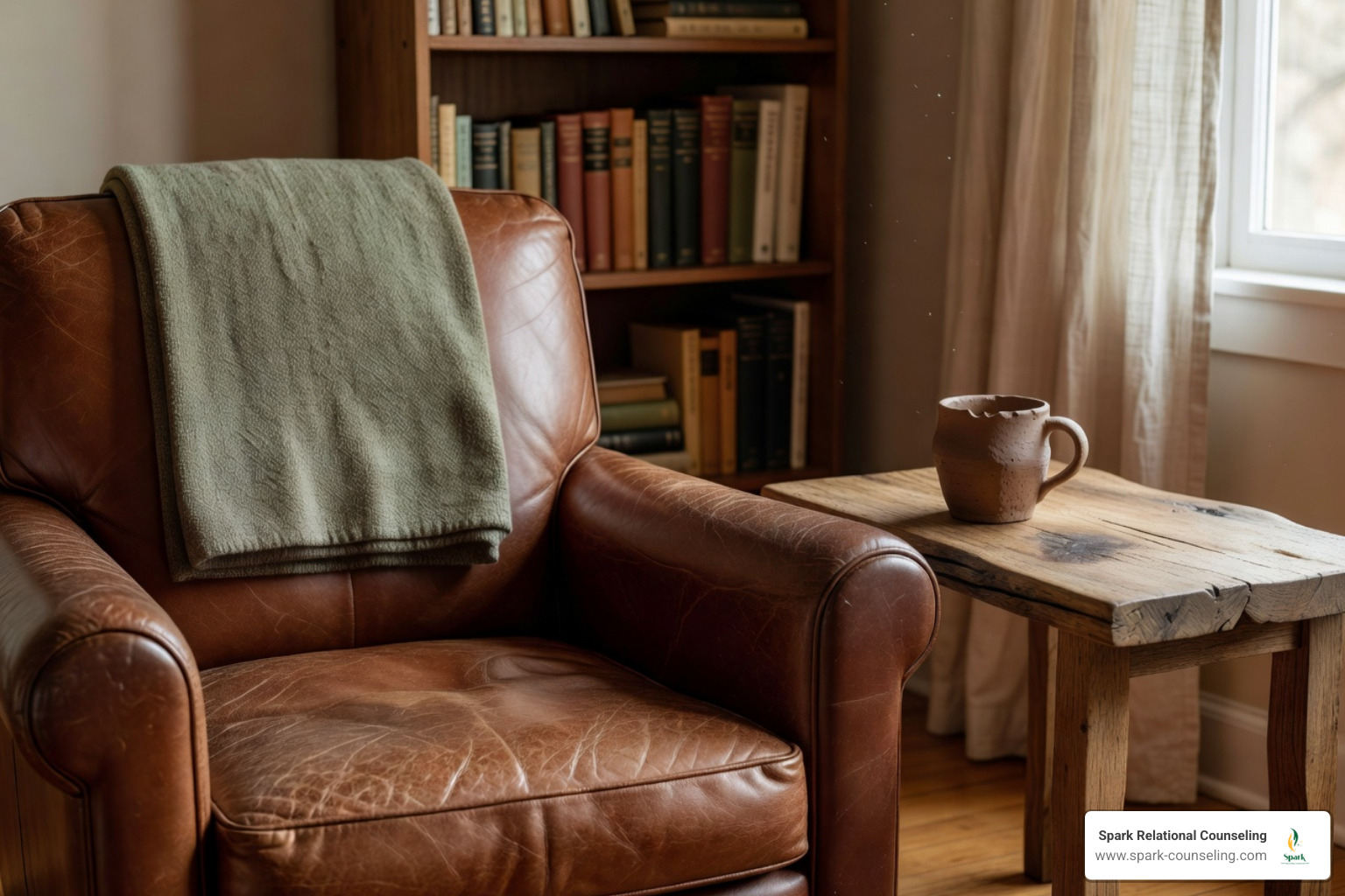 warm inviting therapy office space with soft lighting and comfortable chairs - how choose right therapist