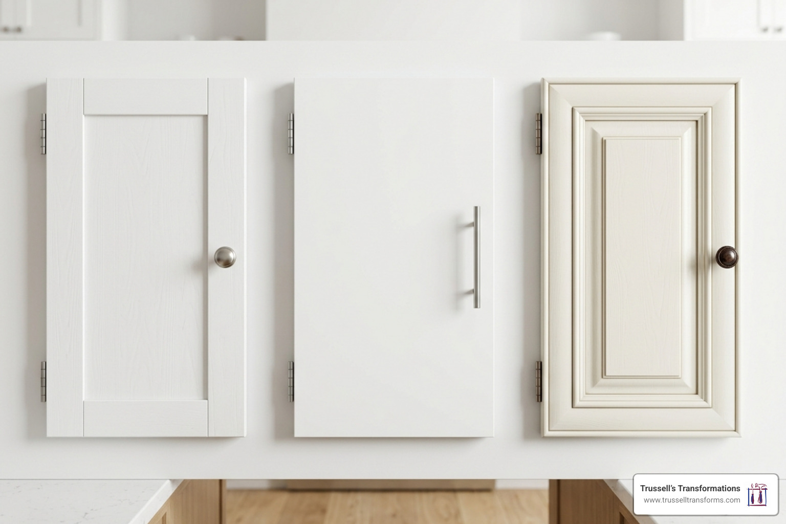 Comparison Of Knobs And Pulls On Shaker, Slab, And Traditional Raised Panel Cabinet Doors - Placing Cabinet Handles