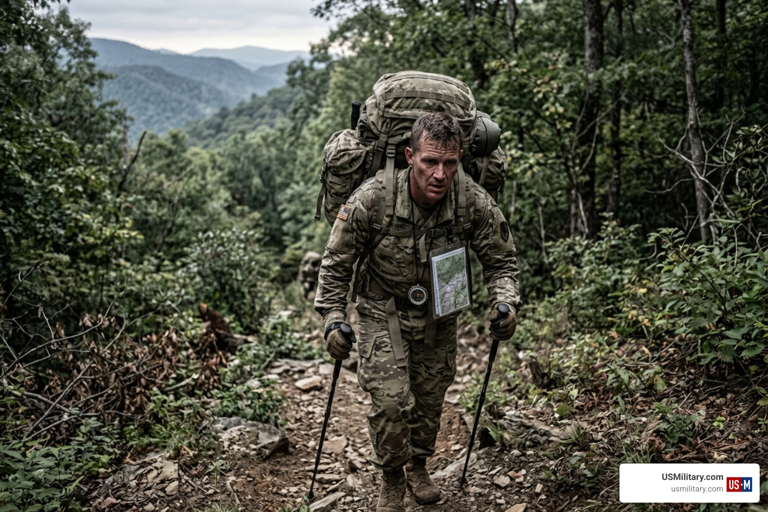 Candidates during the Delta Force Long Walk in rugged terrain - What are the Top 10 Character Traits of Army Rangers and Candidates during the Delta Force Long Walk in rugged terrain - What are the Top 10 Character Traits of Army Rangers and