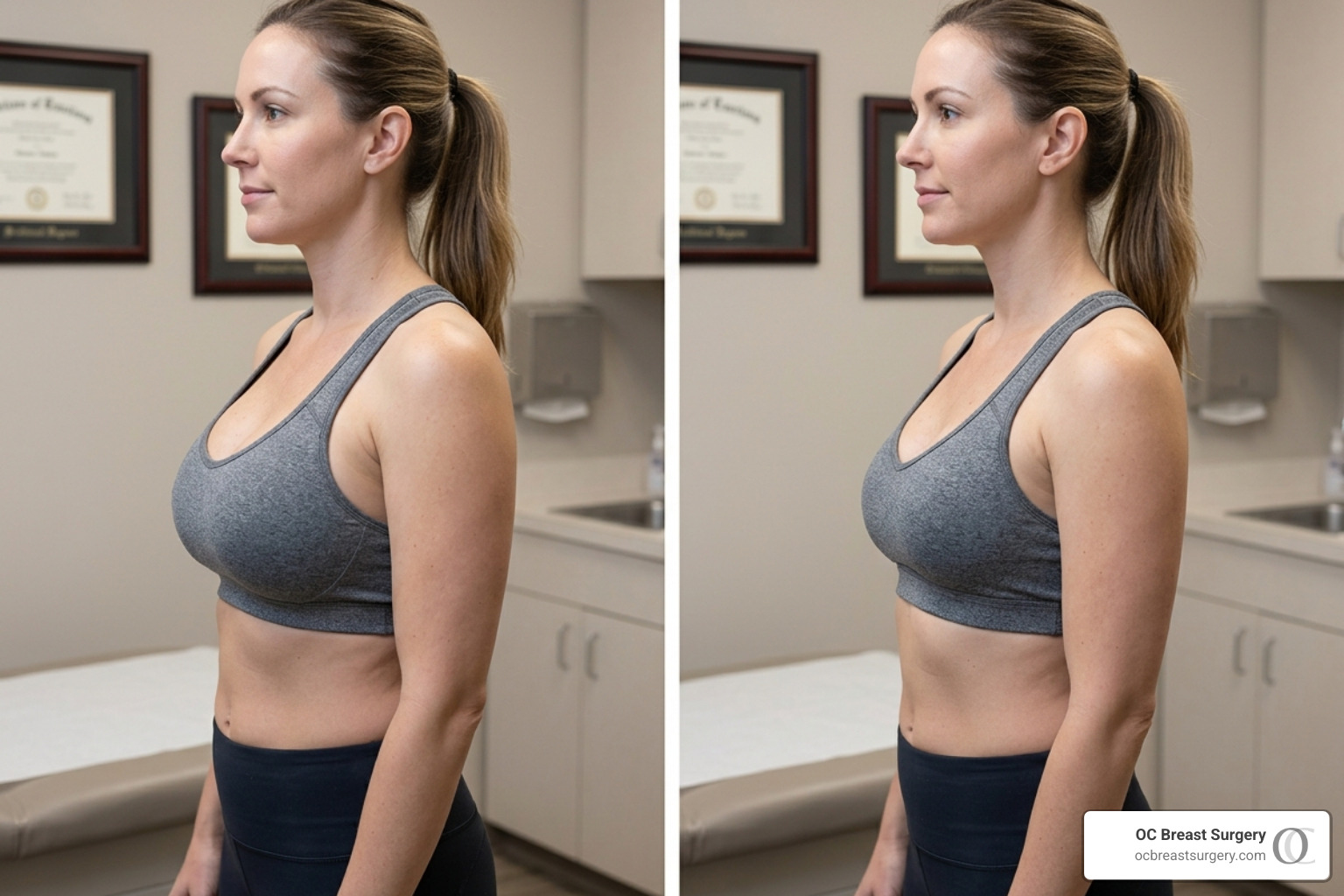 Natural breast contours after explant and lift - breast explant surgery newport beach