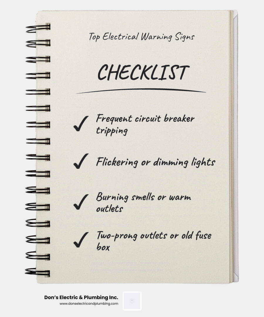 Top warning signs of home electrical failure infographic - signs your home needs an electrical upgrade infographic Top warning signs of home electrical failure infographic - signs your home needs an electrical upgrade infographic