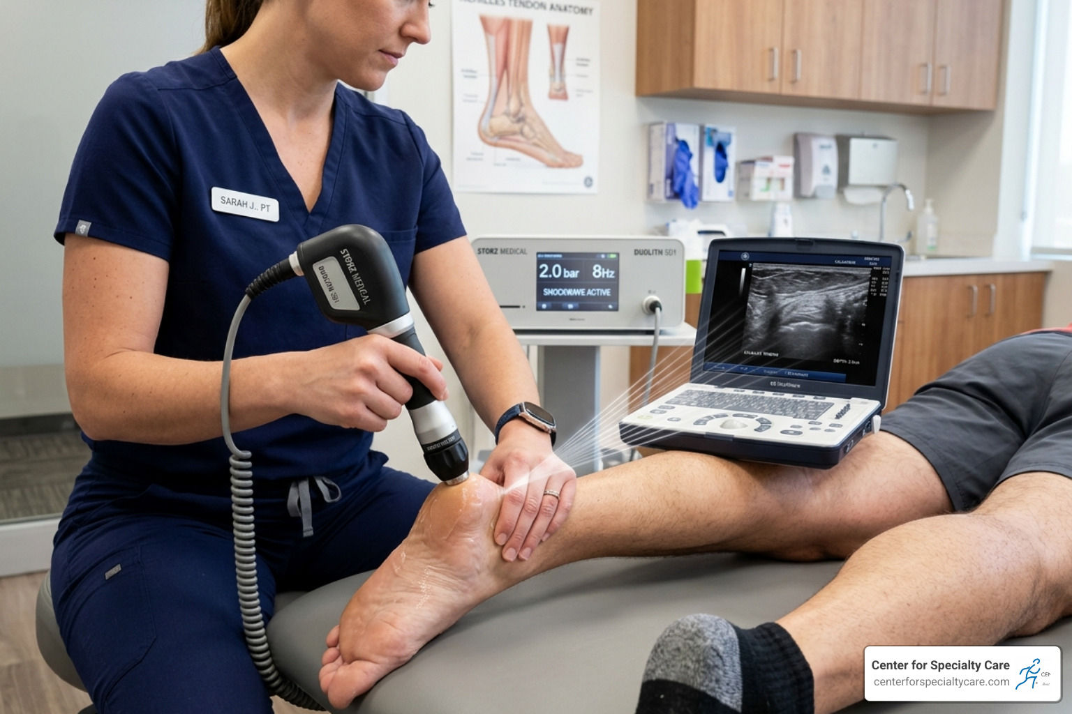 Shockwave therapy for Achilles tendon - achilles tendinitis treatments
