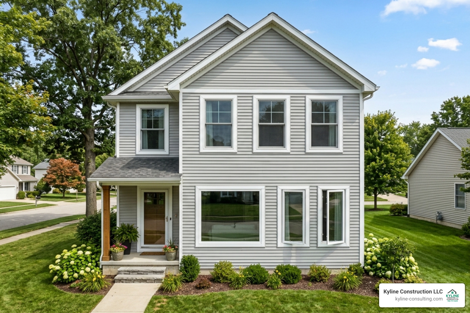 Various window types including double-hung, casement, and picture windows installed in a residential Central Ohio home
