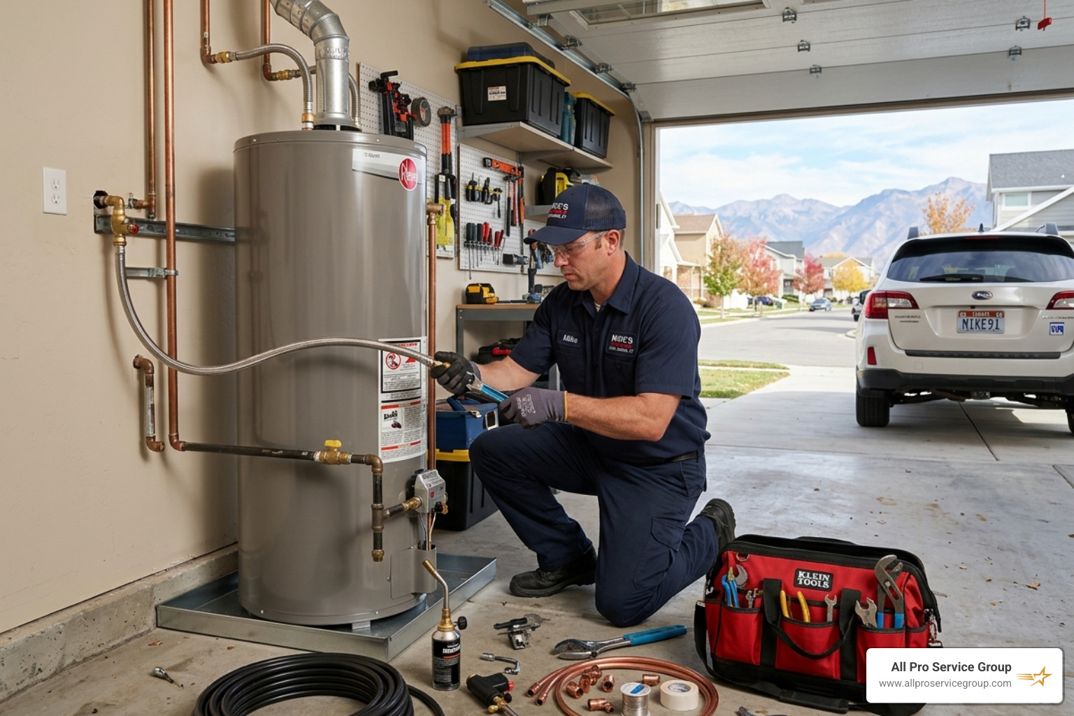 A technician performing a water heater installation in a West Jordan home - Can you provide a list of experienced hot water A technician performing a water heater installation in a West Jordan home - Can you provide a list of experienced hot water