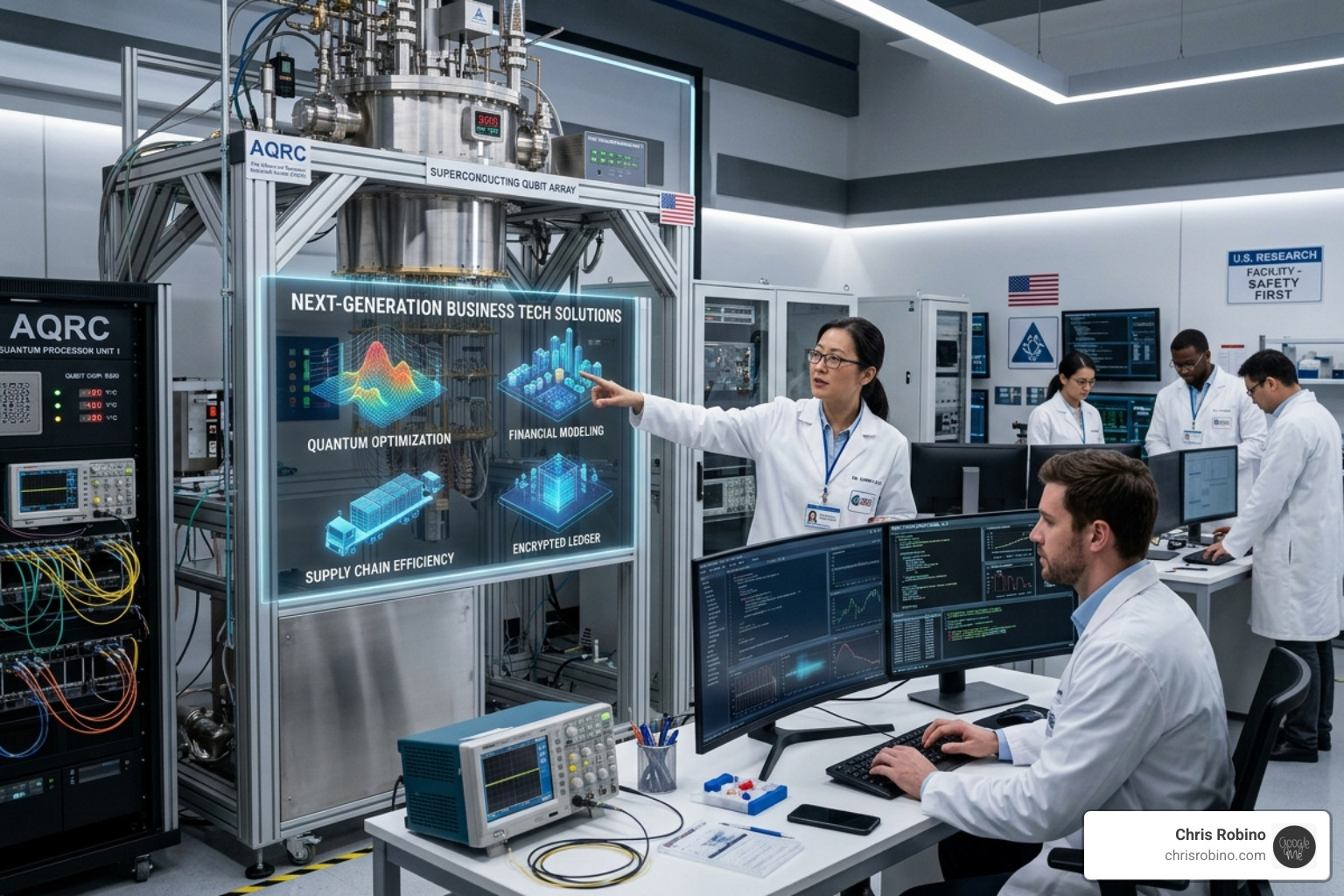 quantum computing lab representing the next frontier of business tech - future business tech