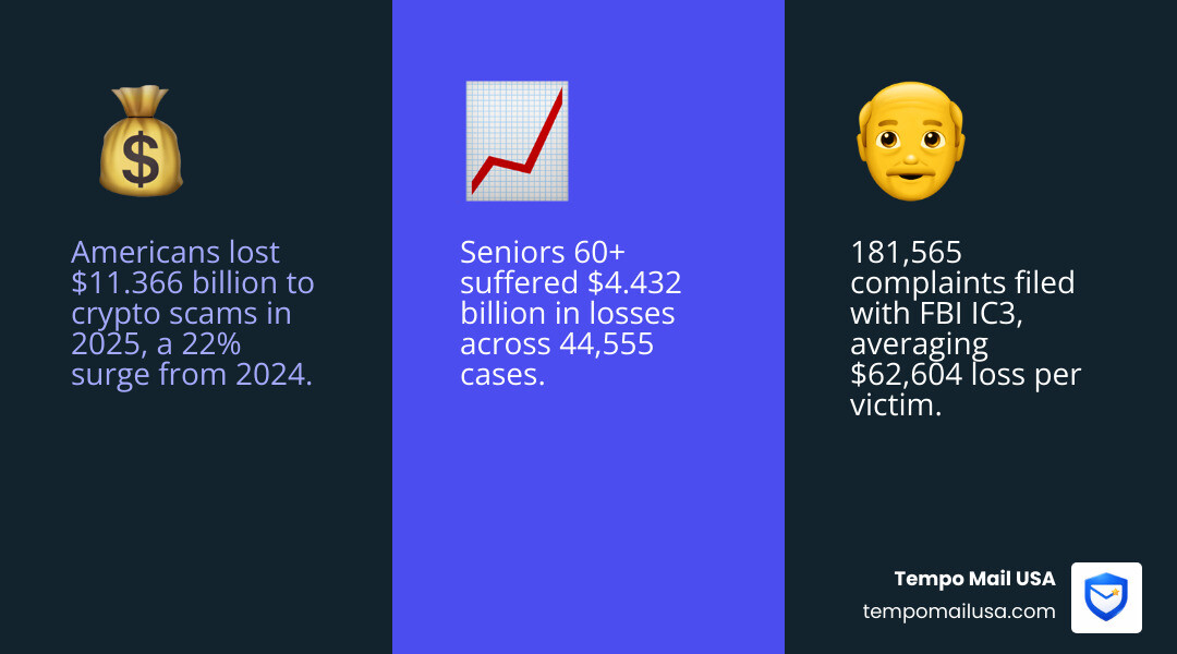 Key US cryptocurrency scam statistics 2025: losses, complaints, demographics, and top scam types - us cryptocurrency scam Key US cryptocurrency scam statistics 2025: losses, complaints, demographics, and top scam types - us cryptocurrency scam