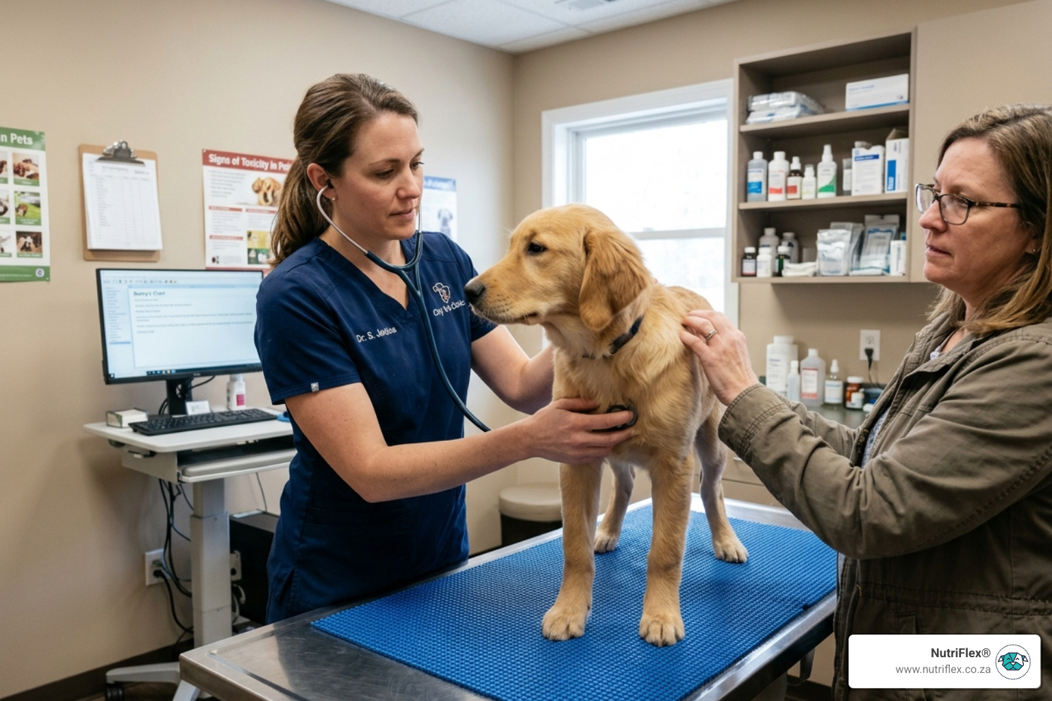 Veterinarian Examining A Dog For Toxicity Signs - Can A Dog Survive Chocolate Poisoning Without Treatment