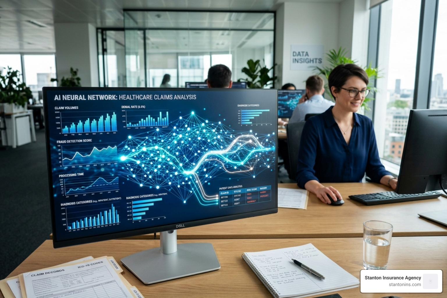 AI neural network analyzing healthcare claims - health insurance technology companies AI neural network analyzing healthcare claims - health insurance technology companies