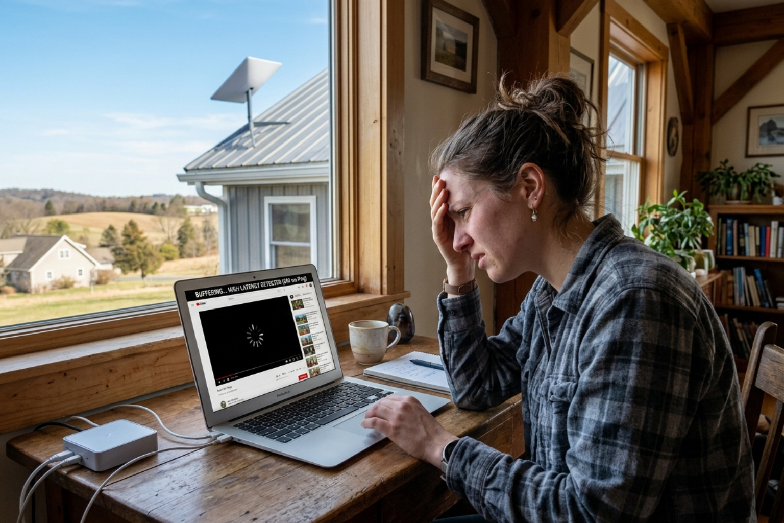 latency problems with satellite internet