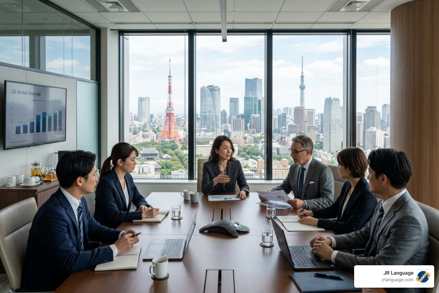 Professional business meeting in Tokyo - japanese translation services Professional business meeting in Tokyo - japanese translation services