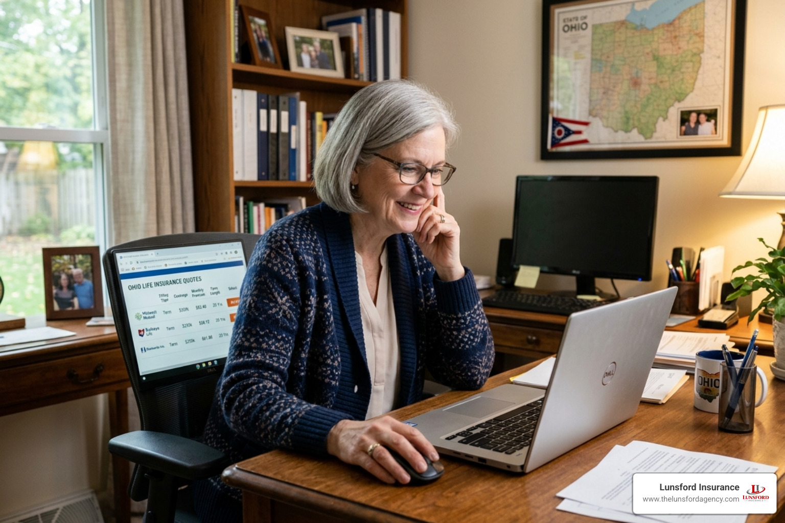 A person comparing quotes on a laptop - low cost senior life insurance A person comparing quotes on a laptop - low cost senior life insurance