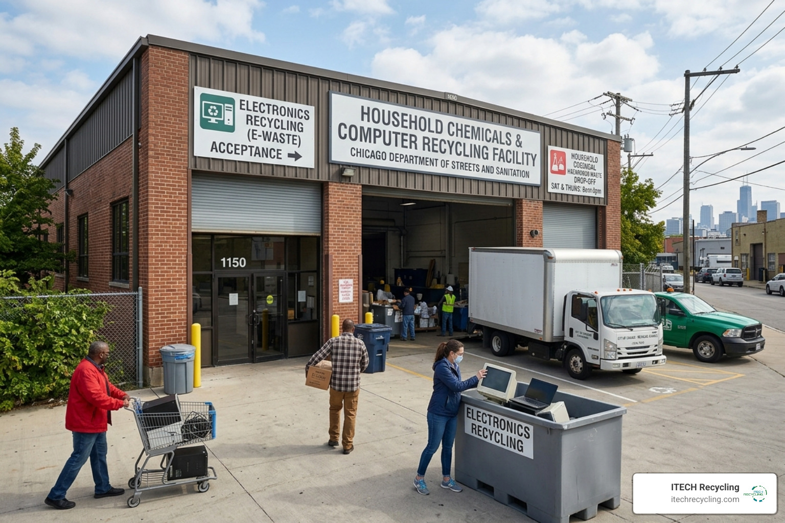 The permanent HCCRF facility in Chicago for electronics and chemical recycling - chicago e waste drop off
