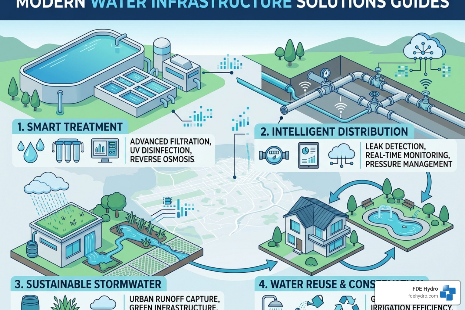 A graphic illustrating various financing mechanisms for infrastructure projects (e.g., green bonds, PPPs, performance