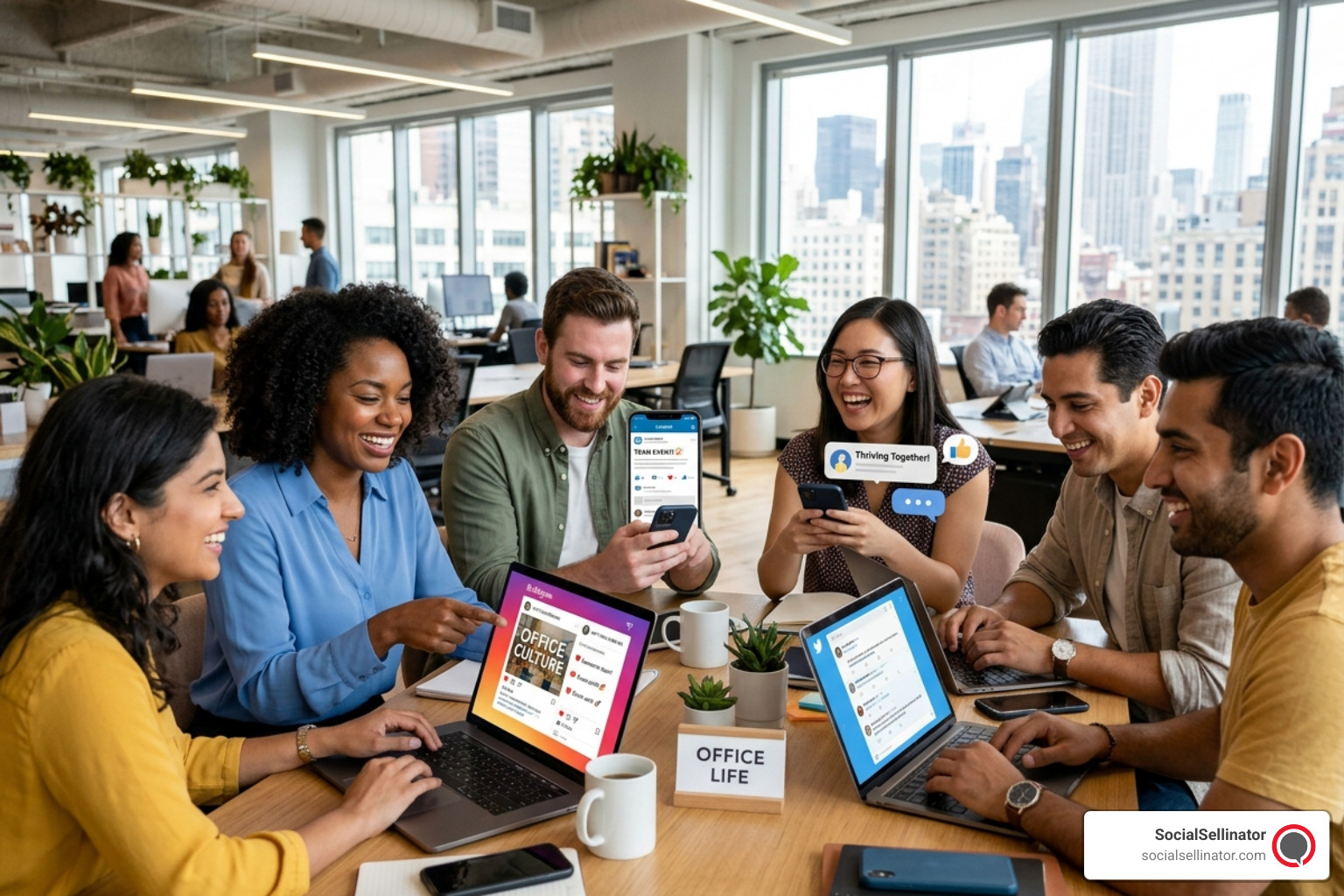 Online community engaging in positive interactions on social media platforms. - tips for improving social media presence Online community engaging in positive interactions on social media platforms. - tips for improving social media presence