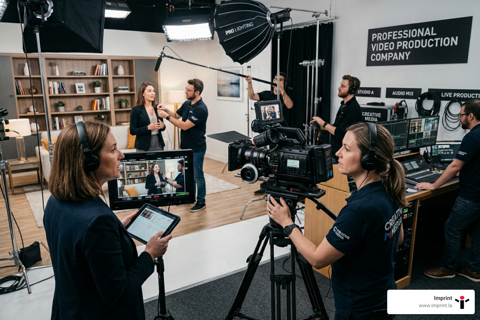 A digital storyboard showing the progression of a brand video from initial sketch to final shot - professional video