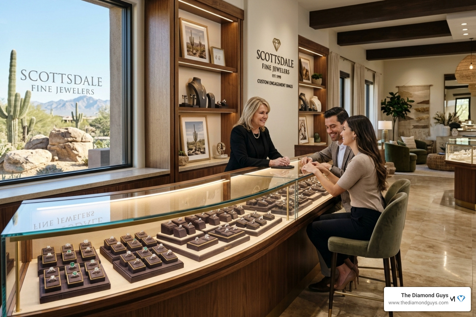 Where can I find the best jewelers for custom engagement rings in Scottsdale?
