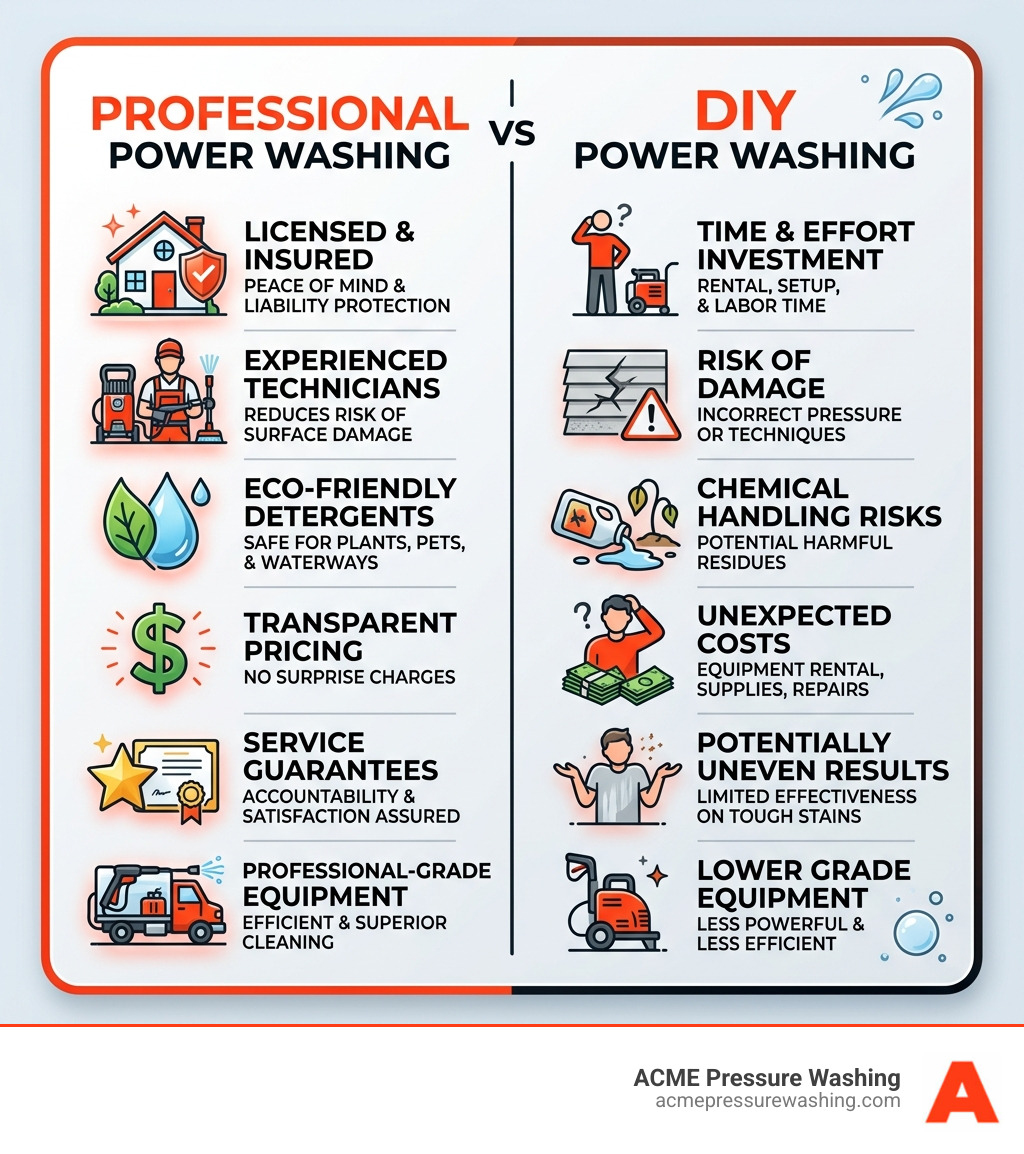 Infographic: Benefits of hiring a professional power washing company vs DIY - best power washing company infographic Infographic: Benefits of hiring a professional power washing company vs DIY - best power washing company infographic