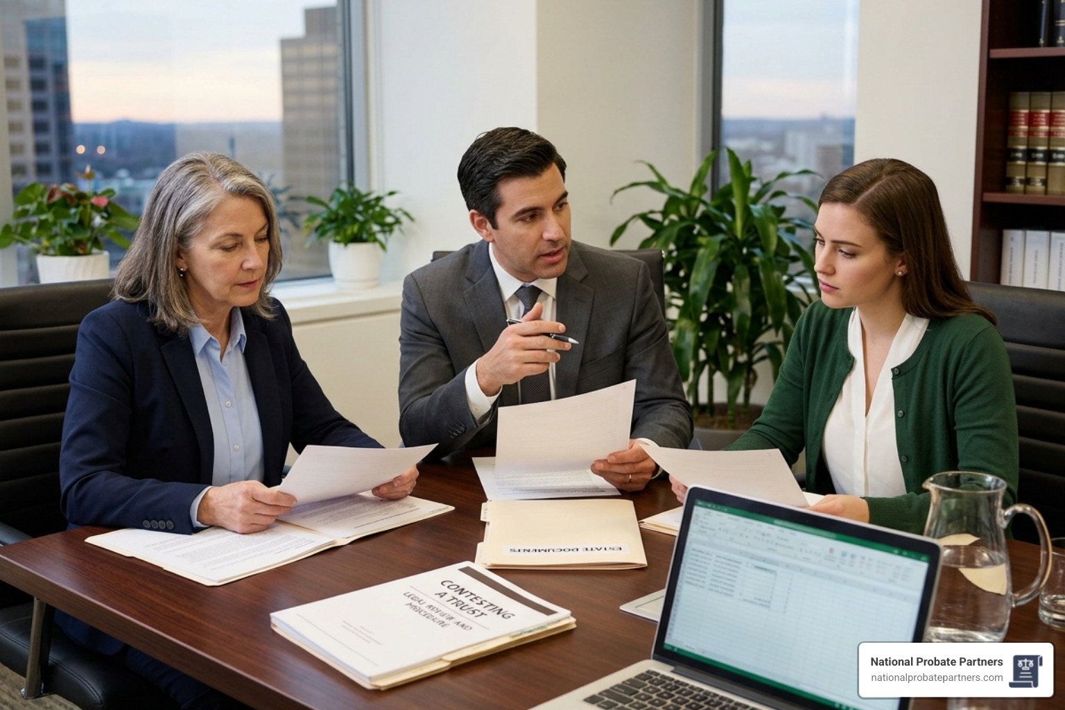 Formal trust document with a legal seal - Contesting a trust