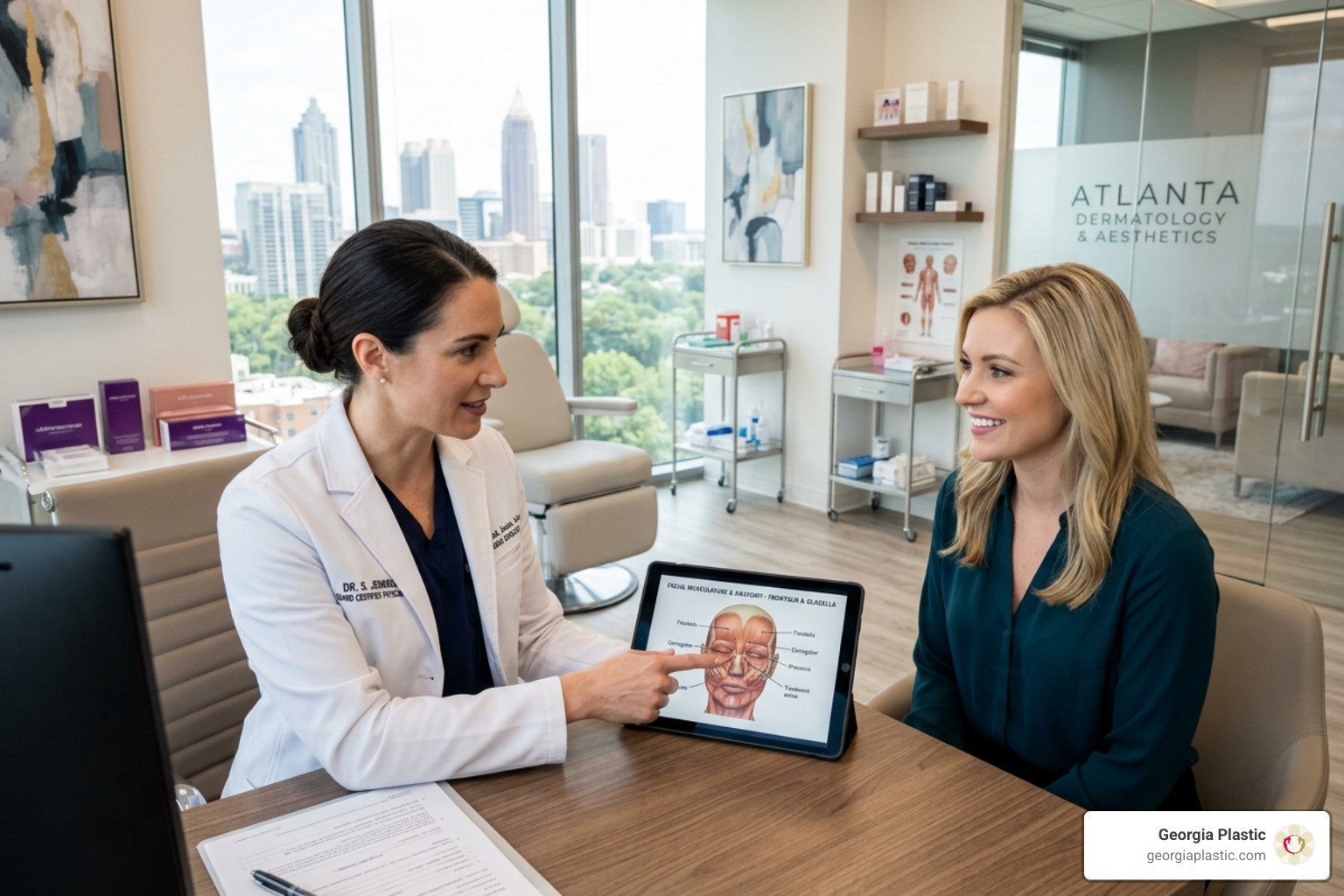 Professional Botox consultation in a modern Atlanta clinic - best botox in atlanta Professional Botox consultation in a modern Atlanta clinic - best botox in atlanta