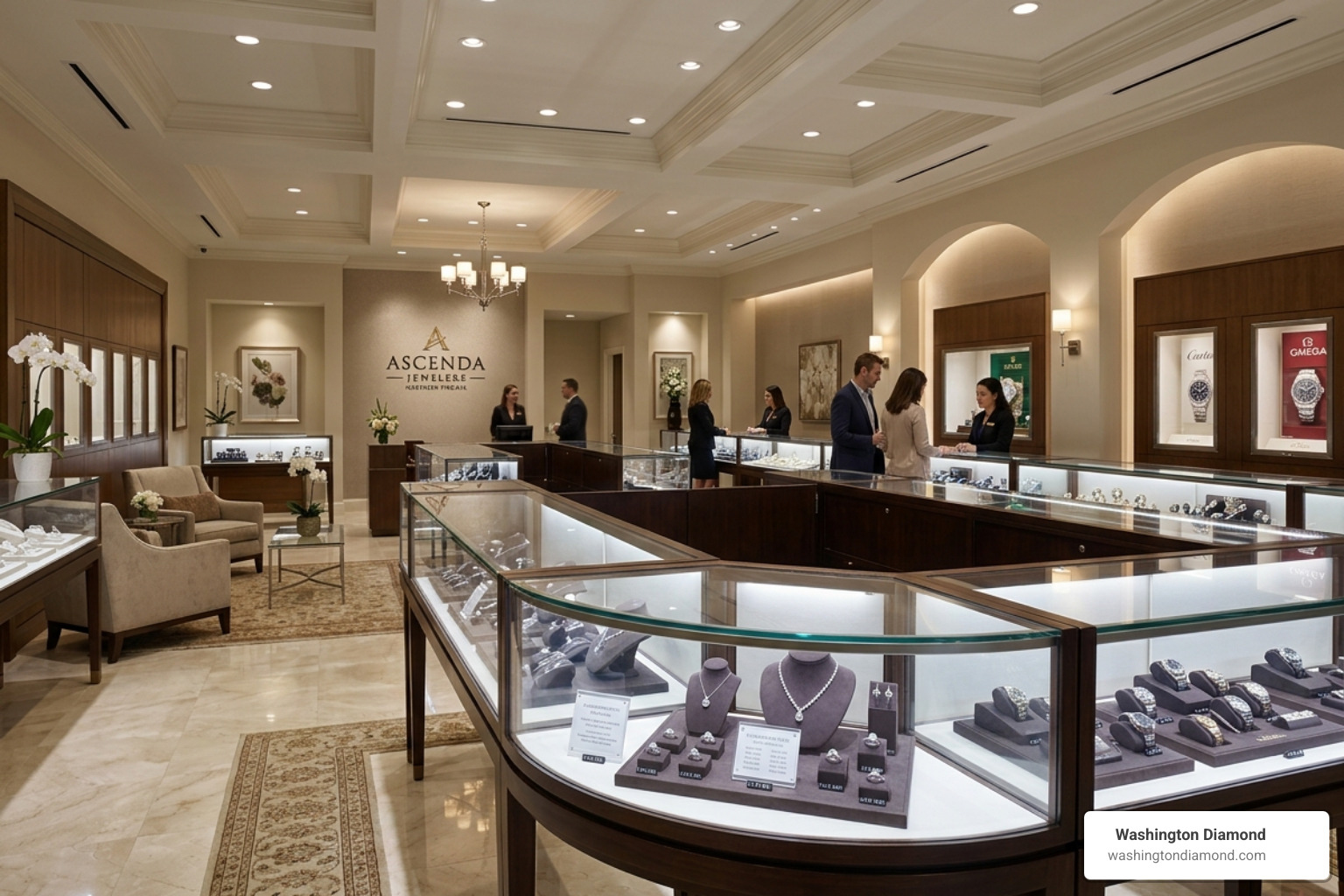 Washington Diamond's exquisite jewelry showroom in Northern Virginia - tysons jewelry and watch Washington Diamond's exquisite jewelry showroom in Northern Virginia - tysons jewelry and watch